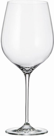 Crystal Bohemia Set of Glasses for White and Red Wine made of Crystal Stemmed 600ml 6pcs