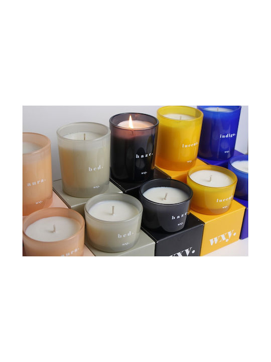 wxy. Aromatic Soy Candle Bed Classic in Jar with Perfume Warm Musk & Black Vanilla 95g