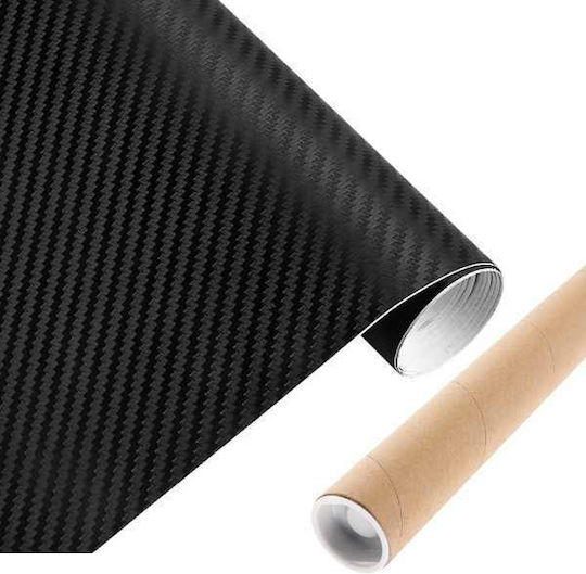 Folie De Împachetare Auto Moto 3D Fibra De Carbon Model Rezistentă La Apă Și UV Lățime 1,27 M Lungime 3 M Neagră