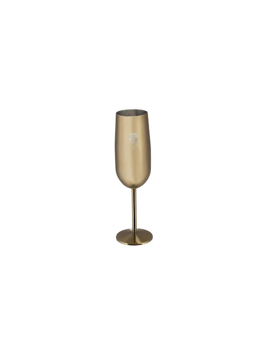 Berlinger Haus Set of Glasses Champagne / Cocktail/Drinking / White Wine made of Stainless Steel in Brown Color Stemmed 260ml 2pcs
