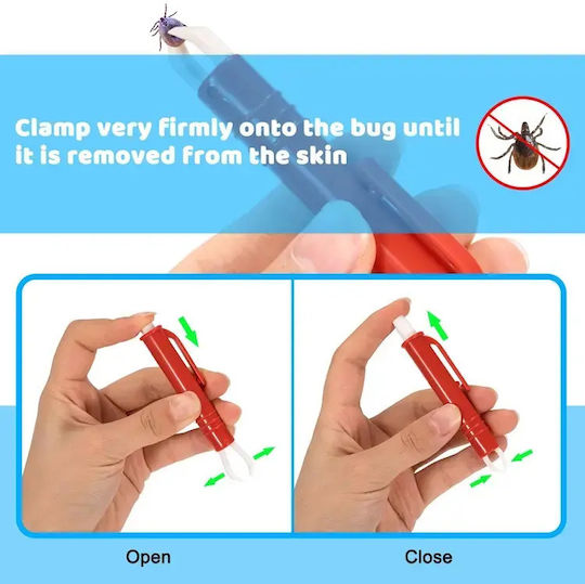 Dispozitiv Îndepărtare Căpușe Zola Plastic 1 x 9 Cm Roșu