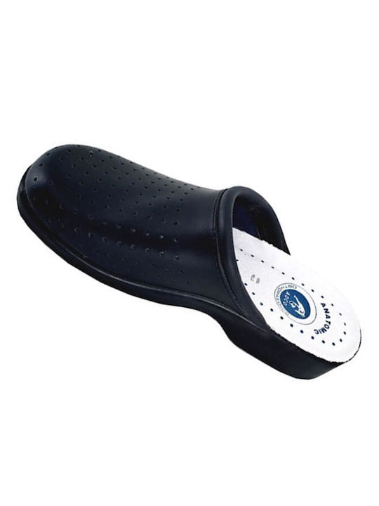 Adco Adco Männlich Leder Holzschuhe Schwarz