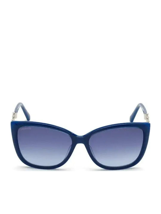 Swarovski Sunglasses Blue with Mixed Frame & Blue Lens Swarovski Sunglasses Blue with Mixed Frame & Blue Lens
