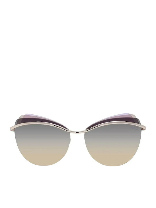 Emilio Pucci Women's Sunglasses with Silver Metal Frame and Gray Gradient Lens EP112 28B
