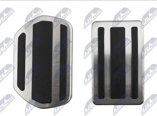 NTY Car Pedal Set Non Slip for Citroen Peugeot C5 C8 DS5 508 3008 Silver 3 Pieces EZC PE 115