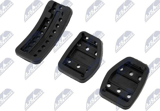 NTY Car Pedal Set Non Slip for Citroen / Peugeot C5 / C8 / DS5 / 508 / 3008 Silver 3 Pieces