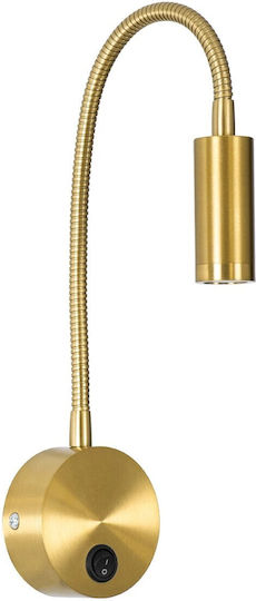 GloboStar Goose Einzel LED Warmes Weiß Spot in Gold Farbe