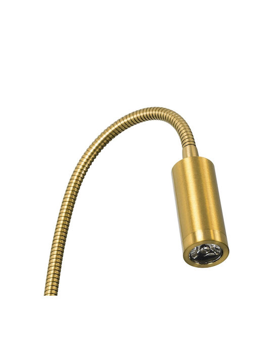 GloboStar Goose Single LED Warm White Spot in Gold Color