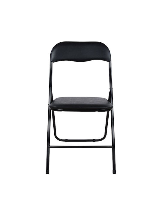 Padma Scaune Sala de mese Pliabile Negru 6buc 38x47x82buc