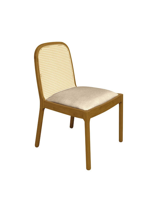 Henley Dining Room Fabric Chair Natural, Sand Beige 50x55x86cm 2pcs