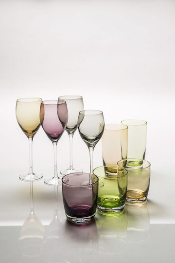 Cryspo Trio Irid Ποτήρι Ουίσκι από Γυαλί 355ml