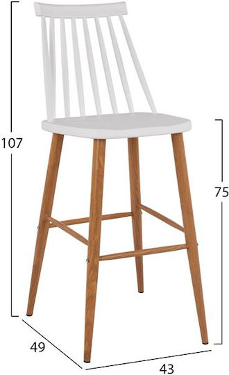 Σκαμπό Μπαρ Vanessa 2τμχ 43x49x107εκ.