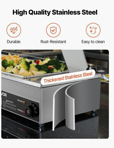 Vevor Sauce Heating Buffet Machine 1500W
