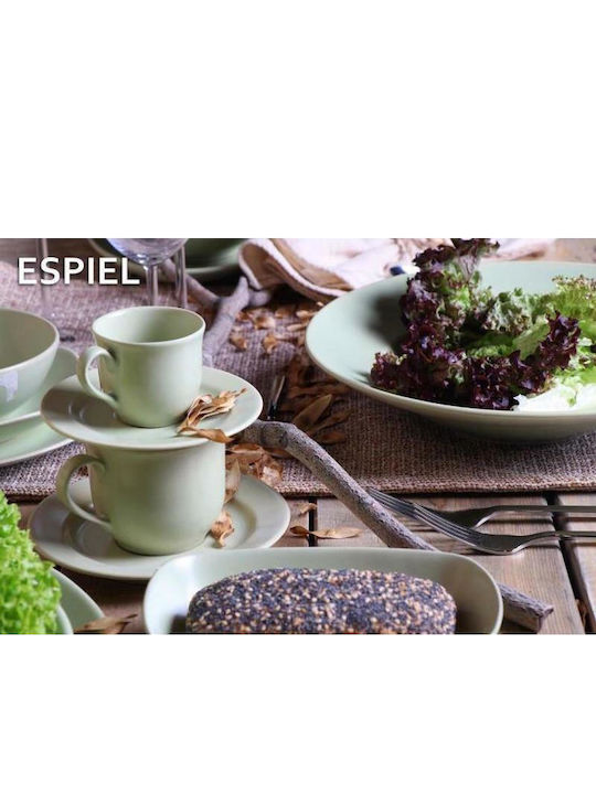 Espiel Чиния Паста Керамика Зелен с Диаметър 27см 6бр