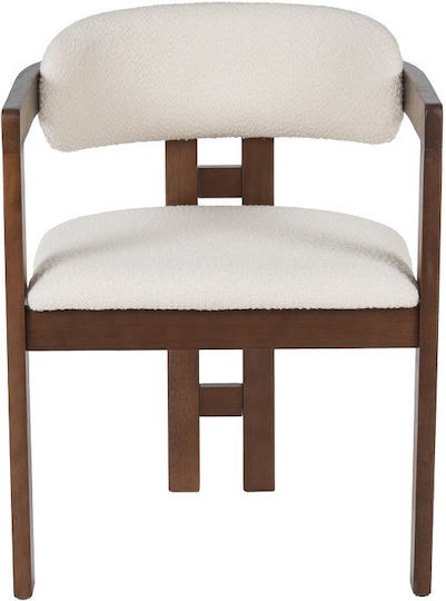 Winsor Stühle Speisesaal Beige-walnut 2Stück 58.5x51x76cm