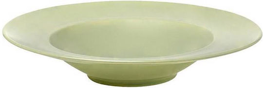Espiel Plate Pasta Ceramic Green with Diameter 27cm 6pcs
