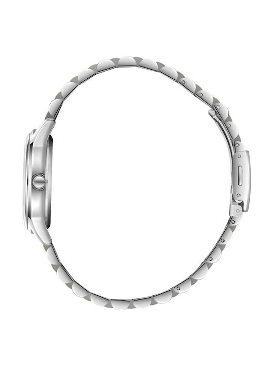 Lee Cooper Ceas de Damă cu Argintiu Brățară Metalică