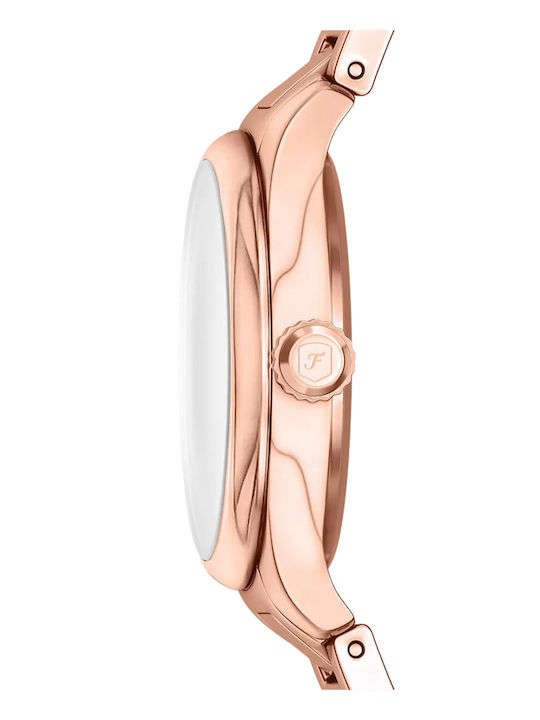 Fossil Damen Uhr mit Rosa Metallarmband