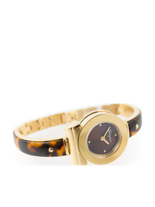 Salvatore Ferragamo Ceas de Damă cu Maro Brățară Metalică
