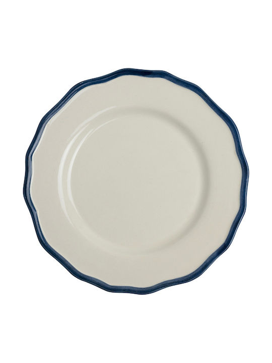 Laura Ashley Hedingham Plate Shallow Ceramic White with Diameter 27cm 2pcs