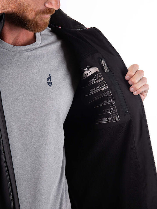 Χειμωνιάτικο Μπουφάν Softshell Αδιάβροχο και Αντιανεμικό Cielo Black