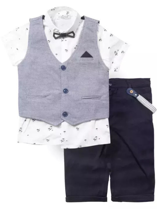 Kids' Set with Shorts Summer 5pcs Gray
