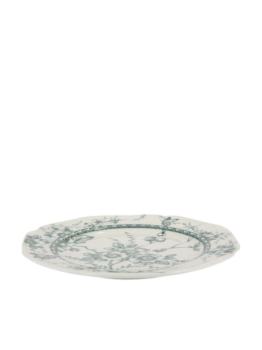 Oriana Ferelli Plate Desert made of Porcelain Green with Diameter 20cm 6pcs