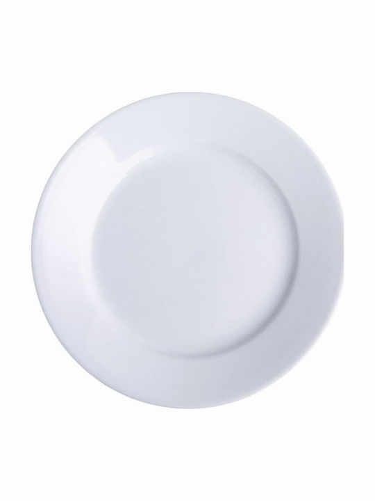 Oriana Ferelli Plate Shallow made of Porcelain White with Diameter 20.5cm 6pcs