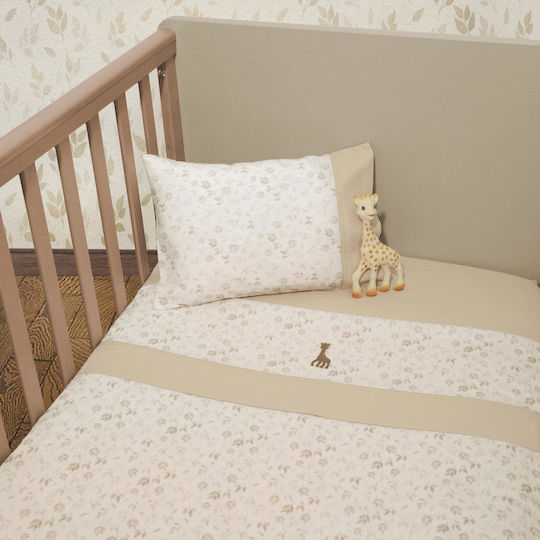 Baby Oliver Σετ με Λάστιχο Μπεζ 70x140εκ.
