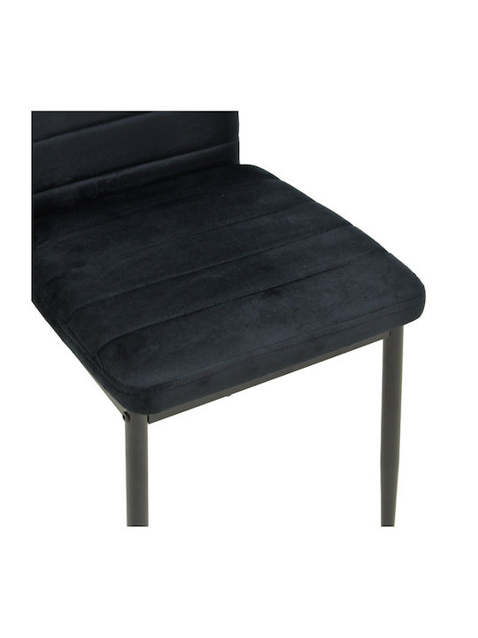 Parker Dining Room Velvet Chair Black Shade 39.5x48x95cm