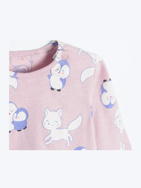 Kinderkleid Langärmelig Tüll Flieder