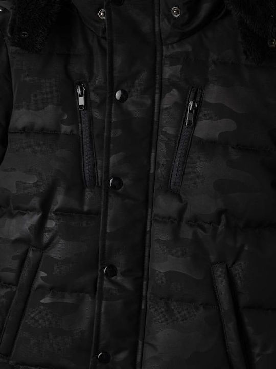 Kids' Casual Jacket with Hood Black