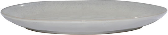Estia Vignette Stoneware Πιάτο Ρηχό Κεραμικό Γκρι με Διάμετρο 21cm 6τμχ