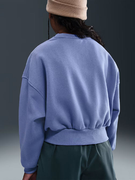 Fleece Παιδικό Φούτερ Μπλε Sportswear Club
