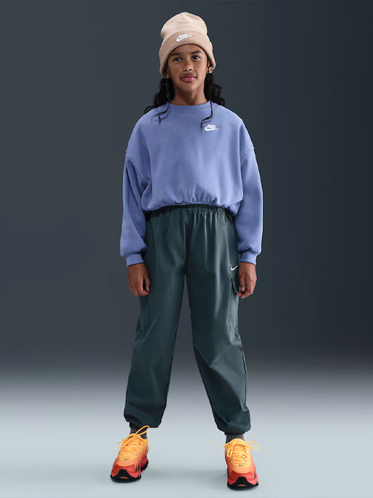 Fleece Παιδικό Φούτερ Μπλε Sportswear Club