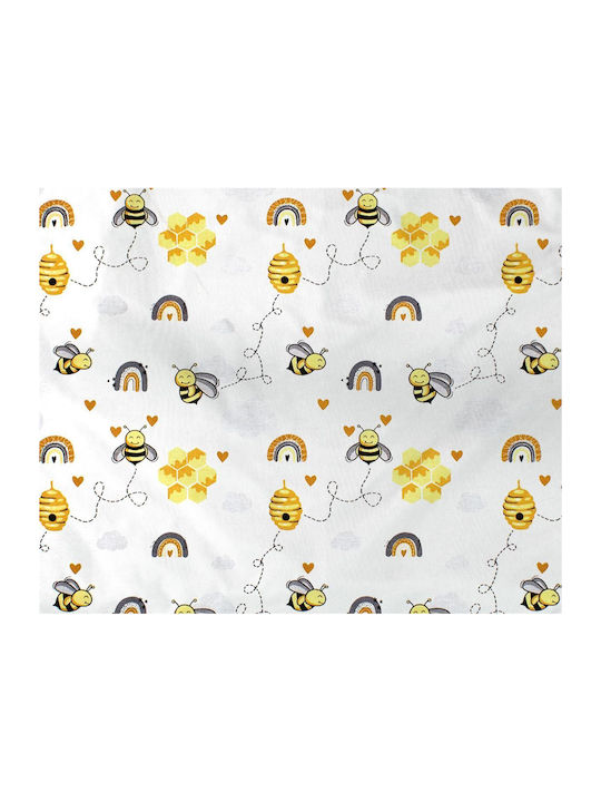 Dimcol Cotton Swaddle Wrap Yellow 80x80cm.