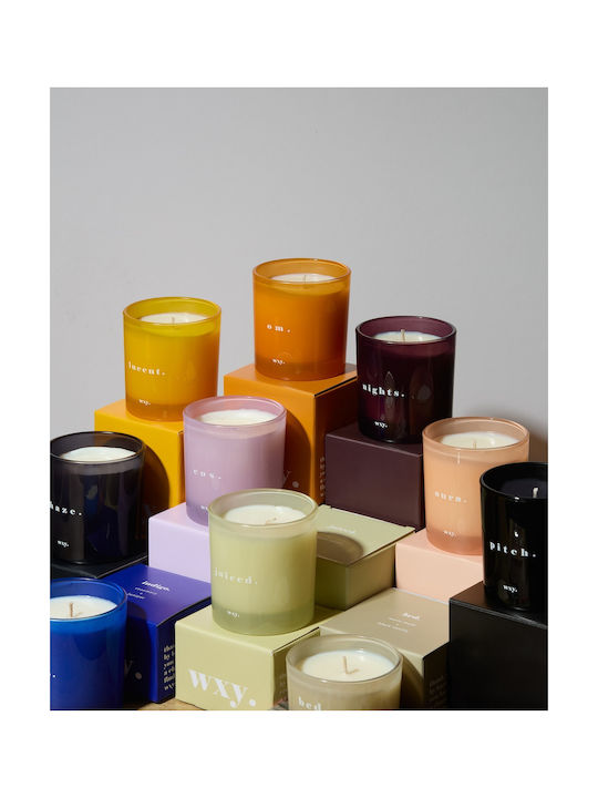 wxy. Aromatisches Kerze Indigo Classic in Gefäß mit Duft Rosemary & Cedar 200gr