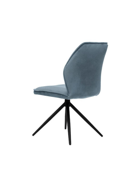 Arleta Dining Room Metallic Chair Sky Blue 52x46x91cm 2pcs