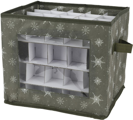 Kaemingk Fabric Storage Box with Lid White 41x31x32cm 1pcs