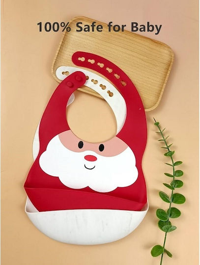 Herokids Feeding Set made of Silicone with Non-Slip Base Red 4pcs