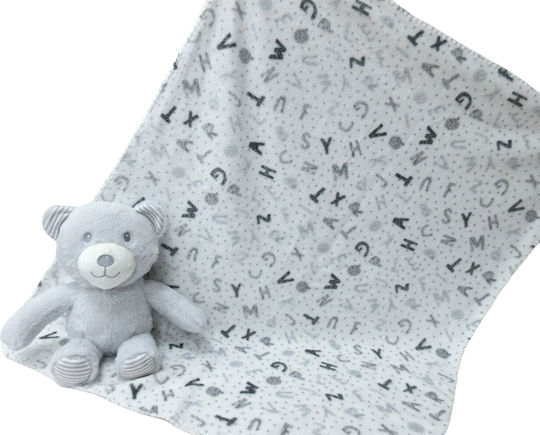 Viopros Viopros Babydecken Wickeltücher für Kinderzimmer Fleece Graue mit Tier 75x90cm 2 Stück