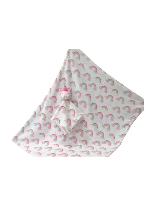 Viopros Blanket Nursery Swaddling Blankets Pink 70x90cm 2pcs