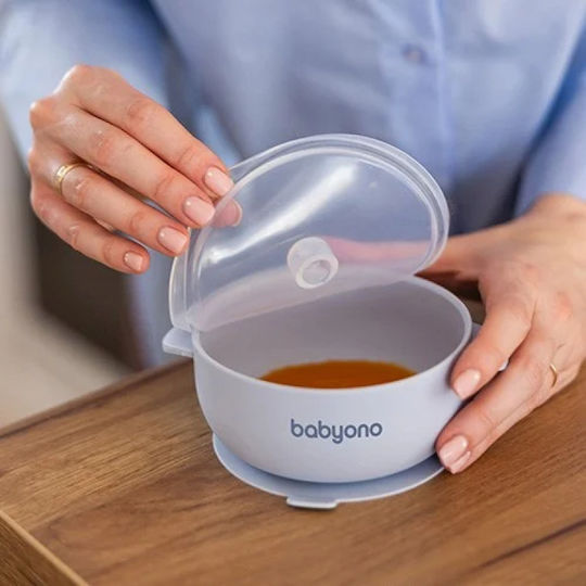 Babyono Baby Food Bowl made of Silicone Blue