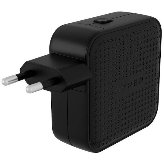 Hyper Hyperjuice 70w Usb-c Gan Travel Charger 3c+1a Black