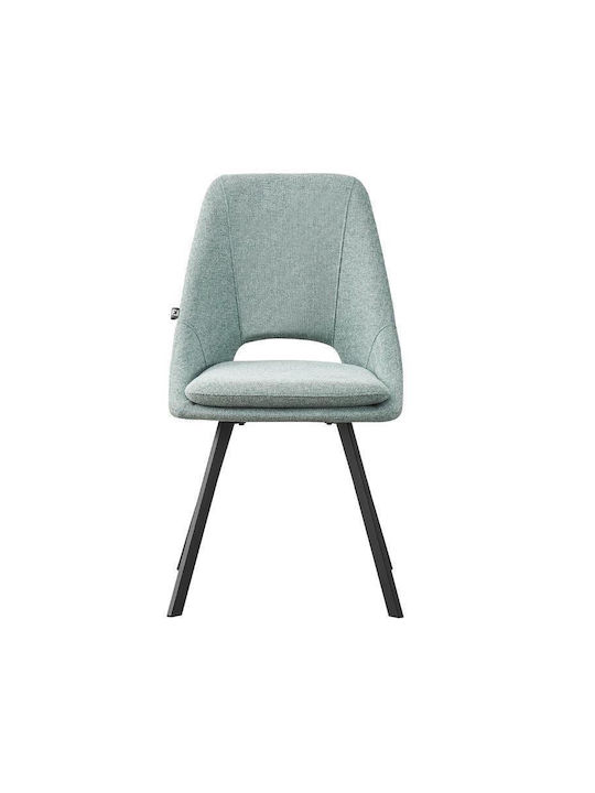 5174 Dining Room Metallic Chair Mint 56x48x85cm 2pcs