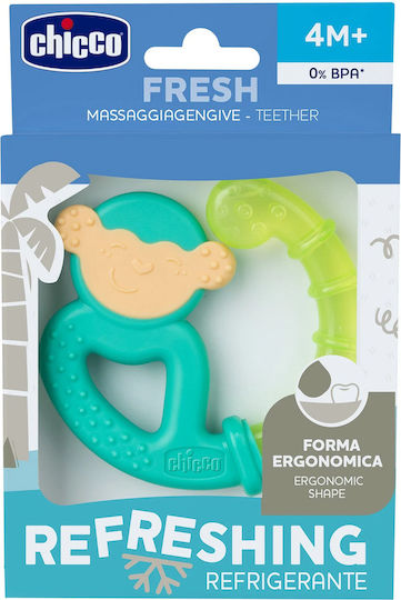 Chicco Silicone Teething Ring for 4 m+ Green
