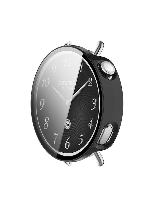 2 1 Tragbare Hülle + Glas Xiaomi Watch S4 41mm Schwarz