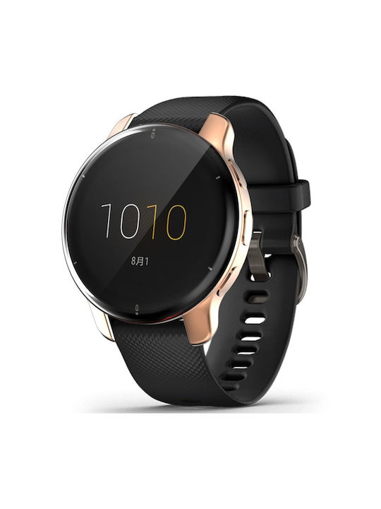 2 1 Калъф Силиконово Покритие За Екран Garmin Venu 2 Plus Розово Злато