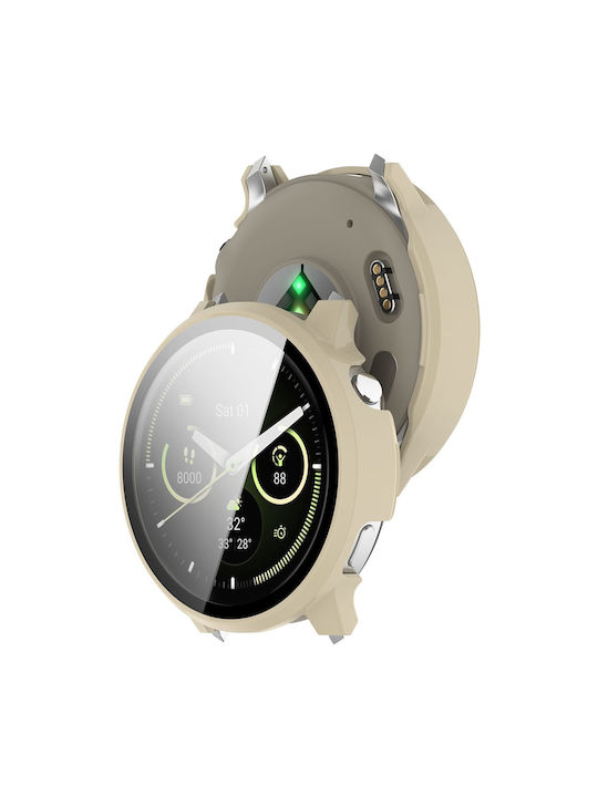 2 1 Tragbare Hülle + Glas Garmin Venu 4 41mm Beiges