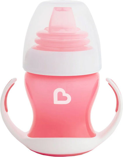 Munchkin Gentle First Cup Baby Sippy Cup Plastic with Handles Pink for 4m+ 118ml